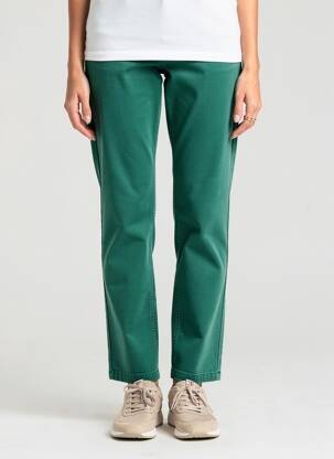 Pantalon droit stretch taille normale vert I.CODE (By IKKS) femme
