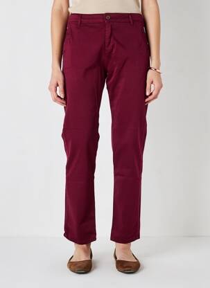 Pantalon chino stretch taille normale violet HOD femme