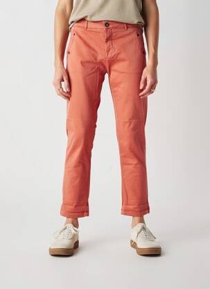 Pantalon chino stretch taille normale orange HOD femme