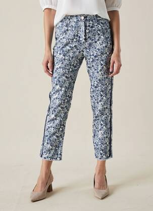 Pantalon 7/8 stretch taille normale bleu HOD femme