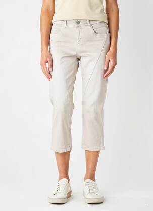 Pantacourt stretch taille basse gris STREET ONE femme