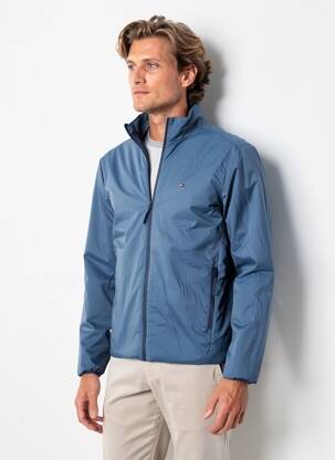 Veste casual finition intérieure fourrure synthétique bleu TOMMY HILFIGER homme