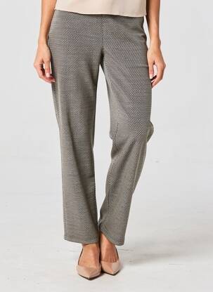 Pantalon droit stretch taille normale gris LAUREN VIDAL femme