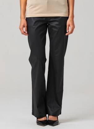 Pantalon droit stretch taille normale noir LAUREN VIDAL femme
