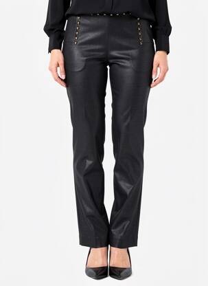 Pantalon slim stretch taille normale noir EXTENZO PARIS femme