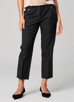 Pantalon 7/8 stretch taille normale noir MULTIPLES femme
