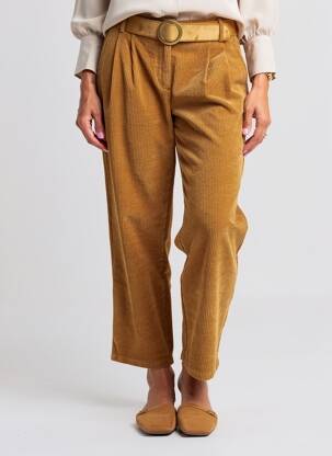 Pantalon droit stretch taille normale beige MOLLY BRACKEN femme