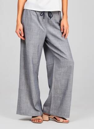 Pantalon large poches taille normale bleu CECIL femme