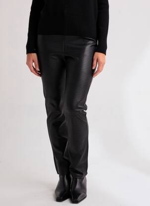 Legging effet matière satinée taille normale noir CREAM femme