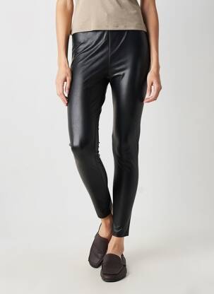 Legging tissage simili-cuir taille normale noir MOLLY BRACKEN femme