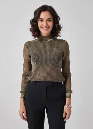 Top manches longues manches longues or GARCIA femme