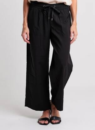 Pantalon large coupe fluide taille normale noir STREET ONE femme