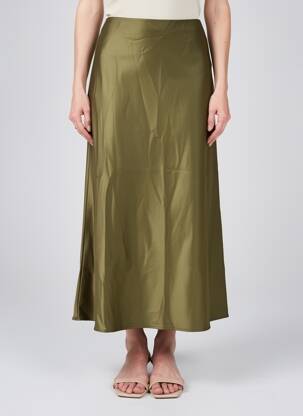 Jupe longue coupe fluide vert IMPERIAL femme