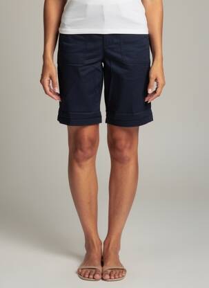 Bermuda taille élastique taille normale bleu STREET ONE femme