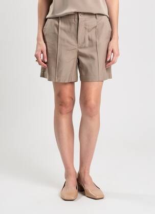 Short coupe large taille haute marron STREET ONE femme