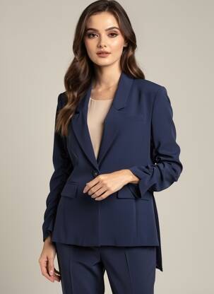 Veste chic poches bleu IMPERIAL femme