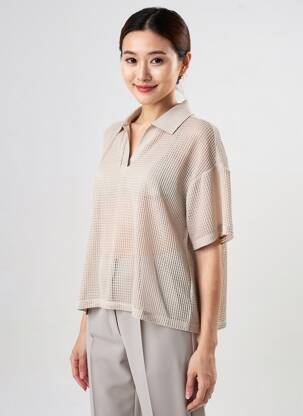 Top manches courtes manches courtes beige STREET ONE femme