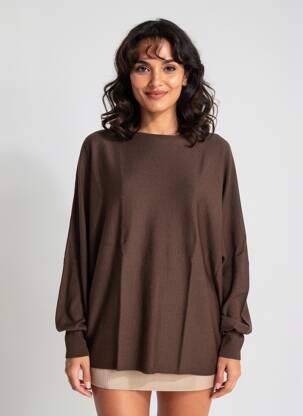 Pull col bateau manches longues marron STREET ONE femme