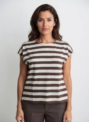 Top manches courtes manches courtes marron STREET ONE femme