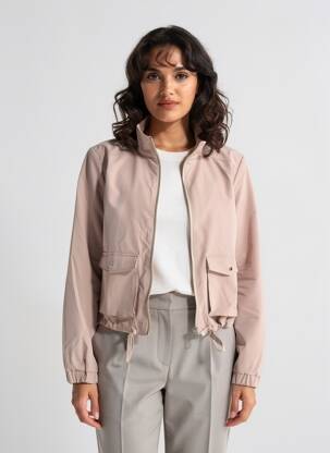 Veste casual col rond marron STREET ONE femme