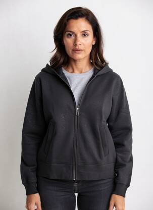 Veste casual col rond noir STREET ONE femme