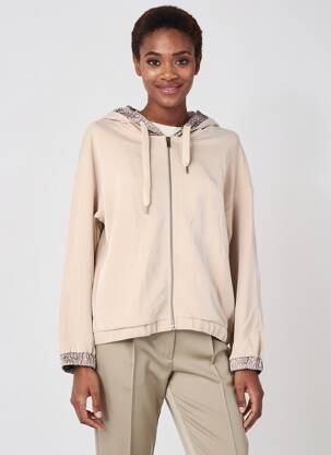 Veste casual col rond beige STREET ONE femme