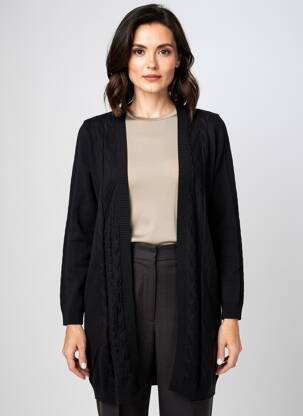 Gilet manches longues manches longues noir CREAM femme