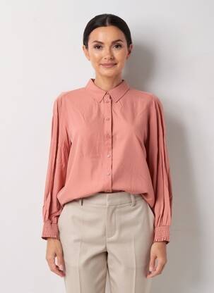 Chemisier coupe fluide manches longues rose CREAM femme