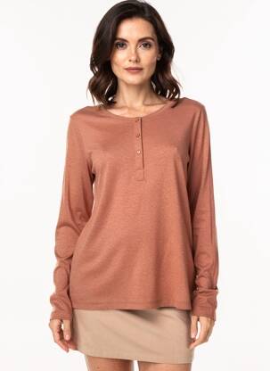 Top manches longues manches longues marron CREAM femme