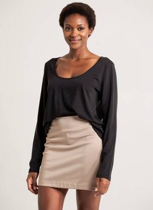 Top manches longues manches longues noir LOLA ESPELETA femme