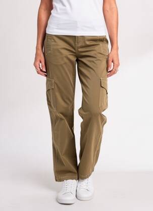 Pantalon cargo poches taille normale vert CREAM femme