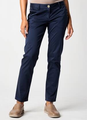 Pantalon chino stretch taille normale bleu LOLA ESPELETA femme