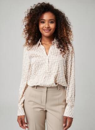 Top manches longues manches longues beige HERZEN'S ANGELEGENHEIT femme