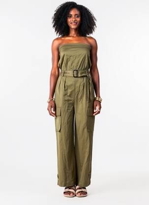 Combi-pantalon sans manche sans manche vert VICOLO femme