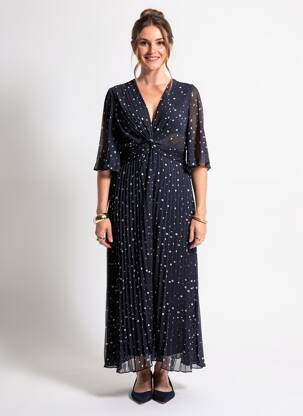 Combi-pantalon fermeture zippée au dos manches 3/4 bleu JOSEPH RIBKOFF femme