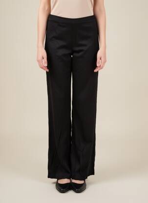 Pantalon droit taille élastique taille normale noir TWINSET femme