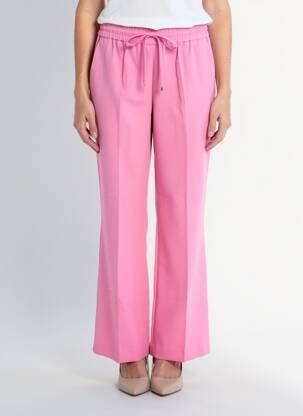 Pantalon droit stretch taille normale rose HERZEN'S ANGELEGENHEIT femme