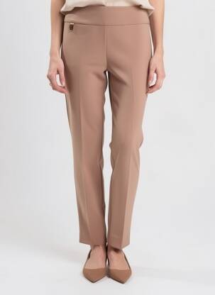 Pantalon slim stretch taille normale marron JOSEPH RIBKOFF femme