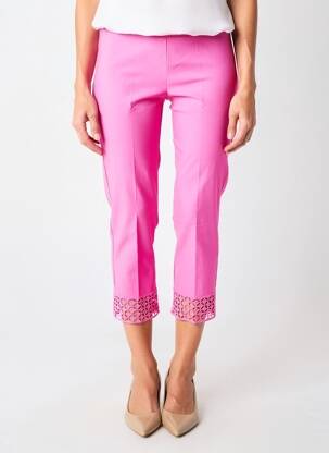 Pantacourt stretch taille normale rose JOSEPH RIBKOFF femme