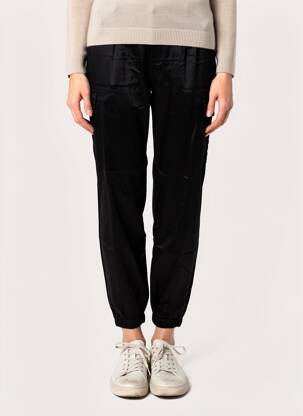 Pantalon cargo resserrée sur le bas taille normale noir CHARLOTTE SPARRE femme