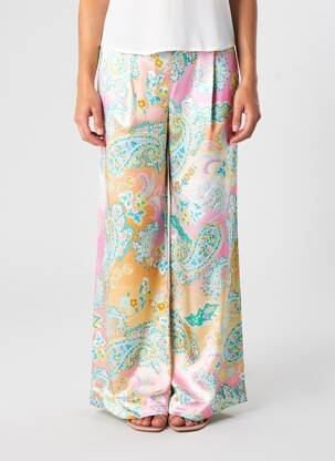 Pantalon large coupe fluide taille normale vert HERZEN'S ANGELEGENHEIT femme