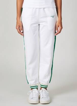 Jogging stretch taille normale blanc TWINSET femme