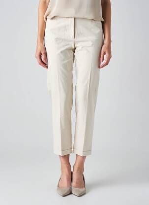 Pantalon 7/8 taille élastique taille normale beige RAFFAELLO ROSSI femme