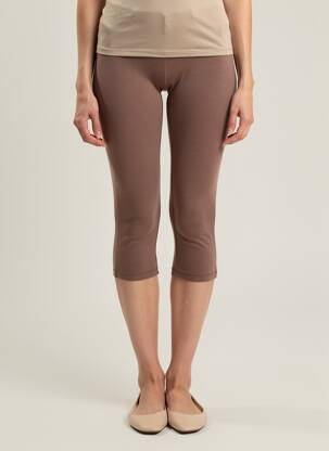 Legging tissage jersey taille normale marron VERDISSIMA femme