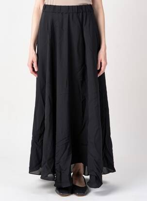Jupe longue coupe évasée noir MARYAN MEHLHORN femme
