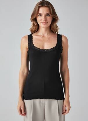 Débardeur stretch sans manche noir VITTORIA B femme