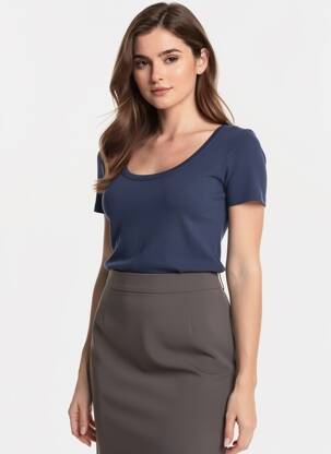 Top/caraco stretch bleu VITTORIA femme