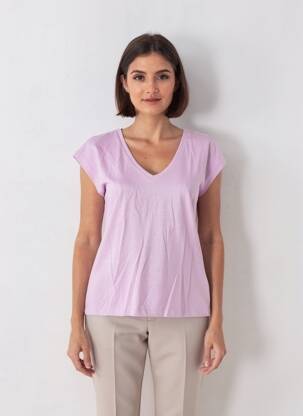 T-shirt coupe droite sans manche violet KAFFE femme
