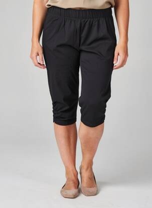 Pantacourt stretch taille normale noir ZHENZI femme