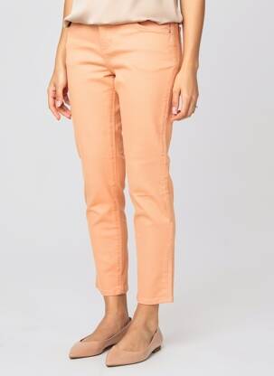 Pantalon 7/8 stretch taille normale orange MORGAN femme